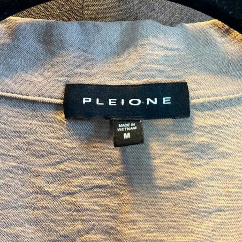 Pleione Chic Beige Button-Up Blouse with Ruffled Sleeves - Picture 8 of 8